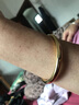 千影珠宝仿金手镯女款镀金镯子新娘结婚首饰光身光面推拉款送老人妈妈 带钢印单个价 0.14 实拍图