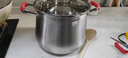 钢米 汤锅304不锈钢锅家用蒸煮炖加厚煮粥锅电磁炉煮锅特高大容量炖锅 钢米第三代高汤锅 24cm 实拍图