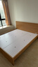 全友家居 北欧原木风板式床1.8米x2米主卧室简约现代家用木板双人大床 实拍图