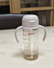 贝亲（Pigeon）自然成长翻盖直饮吸管 大童奶瓶330ml 经典款 18月+  AA278 实拍图