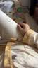 浪莎孕妇睡衣女带胸垫纯棉月子服孕期产后哺乳全棉家居服大码套装 V领-01F8003 3XL （160-180斤） 实拍图
