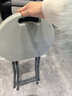 星恺（XINGKAI）塑料折叠凳子加厚家用餐凳便携客厅宿舍高圆凳小椅子 HK5202灰 实拍图