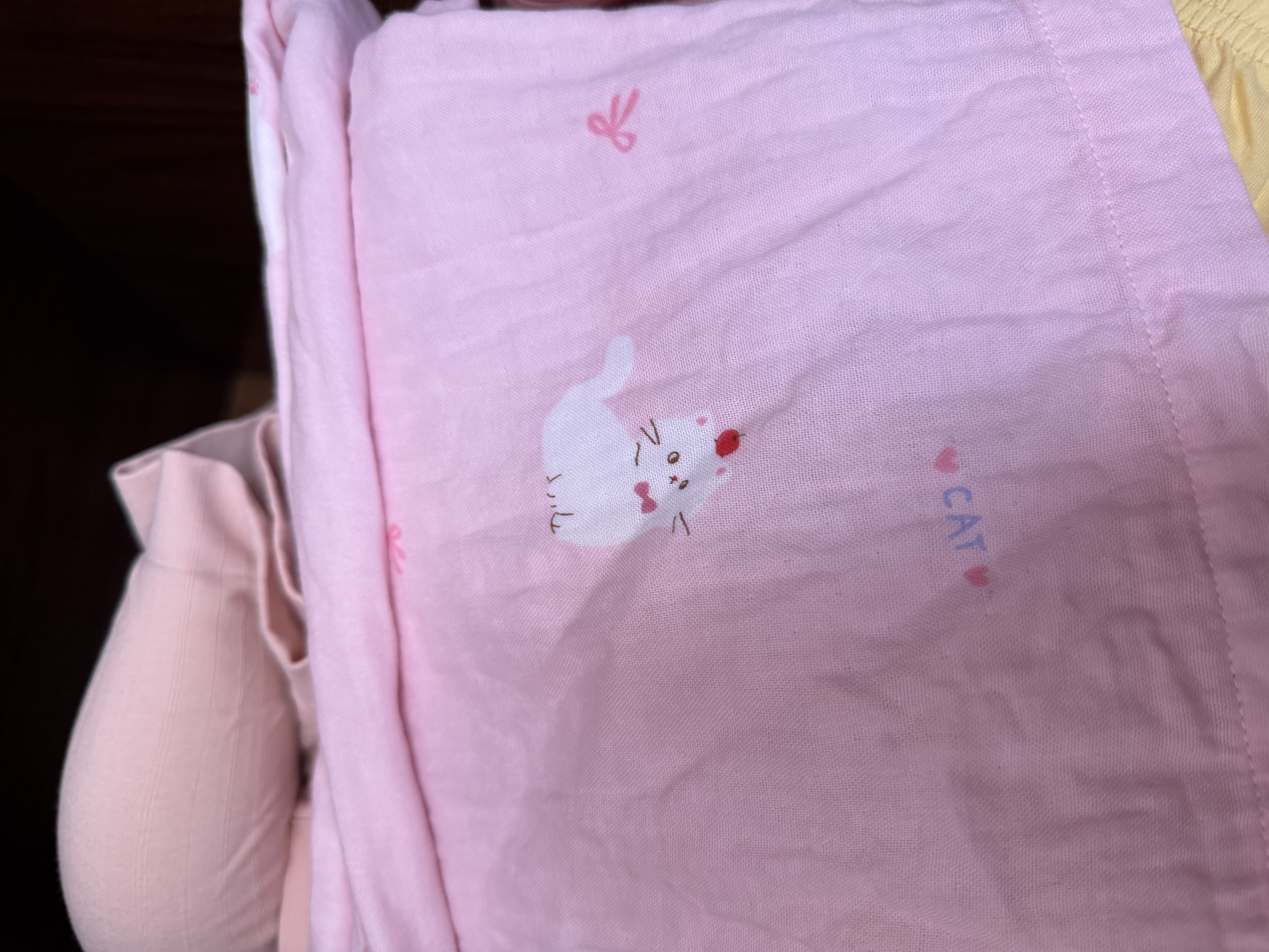 全棉时代（PurCotton）全棉时代25秋睡衣 萌宠情侣家居服双层纱布印花 实拍图