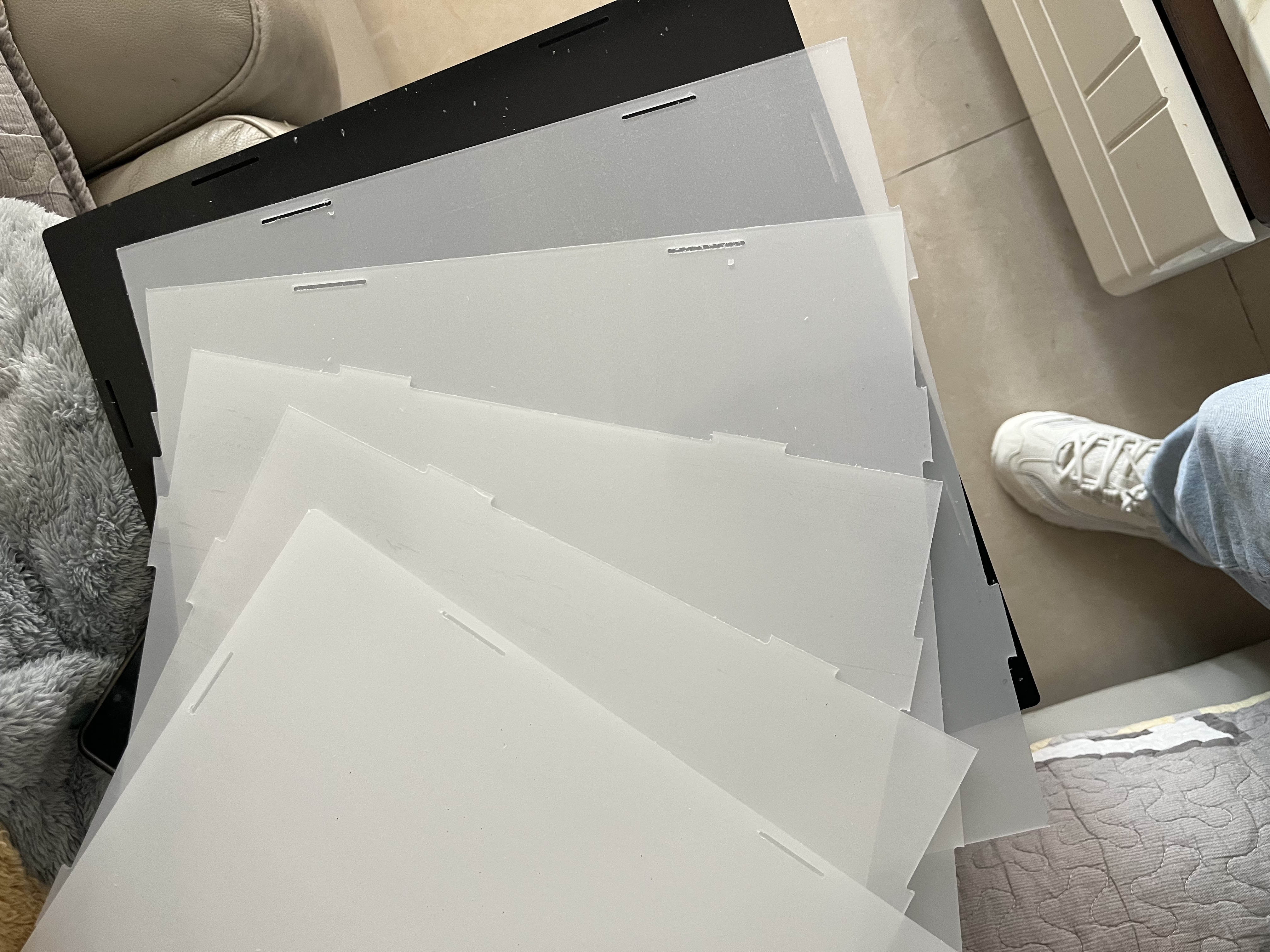 亚克力透明展示盒防尘罩手办收纳盒高达模型乐高桌面展示柜 高透手办收纳盒 30*30*30cm 实拍图