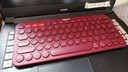 罗技（Logitech）时尚系列 K380 无线键盘 蓝牙办公键盘 女友 便携超薄键盘 笔记本键盘 红色 79键 实拍图