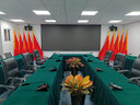 骆易家（Lorica） 会议桌桌布长方形长条室桌商务展会桌套罩简约绒布高级桌裙定制 奢雅-绿色（皇家立绒） 定制尺寸专拍【四面同等下垂】 实拍图