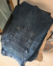 优衣库常规款女装男装宽松廓形牛仔裤/弯刀镰刀裤子479000 482280 482280/67海蓝色 26 /160/66A 实拍图