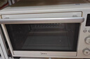 美的（Midea）35L家用多功能烘焙电烤箱 双层玻璃门/精准控温/热风烘烤/搪瓷内胆 PT3530W-D 实拍图