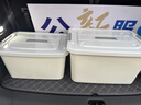 奇收收纳箱储物整理箱加厚衣物玩具大号密封车载带轮搬家塑料收纳盒 大号奶油白【适合玩具收纳等】 实拍图