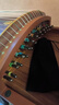 敦煌牌古筝 上海民族乐器一厂21弦古筝 694L 五彩呈祥牡丹图案  实拍图