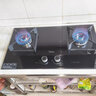 美的（Midea）【液化气/煤气罐】燃气灶双灶家用5.0KW大火力黑晶宽面板台嵌两用双灶Q330 实拍图