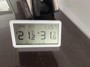 得力（deli）【超级爆款】室内温湿度计表LCD电子精准温湿度计婴儿房室内办公用品儿童老人白色 实拍图