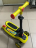 babycare儿童滑板车2-6岁二合一折叠童车重力转向宝宝可坐生日礼物 洛克黄 实拍图