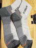 瑞尔士美利奴羊毛袜子男女高筒马拉松徒步跑步袜加厚毛圈防臭透气运动袜 中筒-米杏色【美利奴羊毛】 M（35-40码） 实拍图