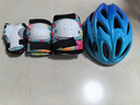 统步轮滑护具儿童骑行头盔自行车平衡车滑板护膝护肘护手护具套装 蓝 实拍图