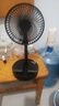 电风扇伸缩折叠小风扇宿舍家用静音充电型办公台式USB桌面宿舍大风力夏台面落地两用折叠电风扇 颜色随机 直插款无档位开关1个装 实拍图