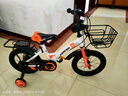永久（FOREVER）儿童自行车男女款小孩单车可折叠脚踏车4-6-8-10岁辅助轮14寸橙色 实拍图