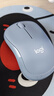 罗技（Logitech）M221 轻音鼠标 无线鼠标 办公鼠标 对称鼠标 带无线微型接收器 雾霭蓝 实拍图