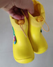 牧萌儿童雨鞋男童女童防水立体宝宝防滑耐磨卡通雨靴 挖掘机恐龙 19码 实拍图