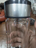 【京东物流配送】高硼硅双层玻璃杯大容量泡茶杯水杯子茶水分离杯 【双层加厚】茶杯350ml1只 实拍图
