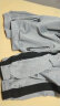 南极人（Nanjiren）运动套装春秋新款情侣开衫运动服休闲跑步健身卫衣 灰黑(男薄款)-82453 3XL 实拍图