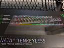雷蛇（Razer）雨林狼蛛V3竞技版 轻机械游戏键盘 电竞游戏键盘 87键 带腕托 RGB背光灯效 实拍图
