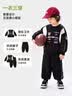 汪汪队立大功儿童套装潮服嘻哈机车服男宝宝运动服男孩衣服机车套装 黑色 120 实拍图
