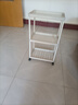京东物流 落地小推车置物架家用玩具零食办公桌卫生间厨房储物架 白色三层 实拍图