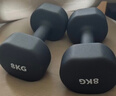 Keep哑铃男士健身家用彩色浸塑环保手铃亚铃肌肉训练暗夜蓝8kg*2 实拍图