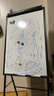 得力支架式白板60*90cm A型架带架夹纸磁性白板办公会议写字板海报广告展示架纸夹黑板 儿童画板 7890 实拍图