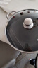 赫巴兹（HZIB）德国不粘锅316不锈钢炒锅炒菜锅具少油烟平底炒锅电磁炉燃气通用 双面屏+玻璃盖内径32外径 34cm 实拍图