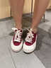 飞跃（Feiyue）官方女鞋板鞋女2026春季新款情侣休闲透气帆布鞋女百搭潮流鞋子女 酒红色 37 实拍图