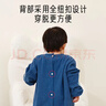 爱宝适儿童罩衣秋冬婴儿反穿衣宝宝吃饭围兜防溅衣小孩饭兜蓝挖掘机S734 实拍图