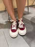 飞跃（Feiyue）官方女鞋板鞋女2026春季新款情侣休闲透气帆布鞋女百搭潮流鞋子女 酒红色 37 实拍图