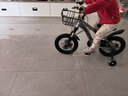 凤凰（Phoenix）儿童自行车男女宝宝脚踏车3-8-12岁儿童山地车14-18-22寸小孩单车 极氪辐条轮+ 炫酷银+ 悍马辅助轮 14寸适合身高（95-120cm） 实拍图