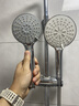 箭牌（ARROW）【焕新补贴】手持花洒头增压淋浴手持单花洒莲蓬喷头硅胶出水孔 拨片三档增压【A款银色-单件】 实拍图