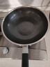 炊大皇炒锅有钛0氟不粘锅316L不锈钢不粘平底炒锅32cm 实拍图