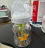 布朗博士防胀气奶瓶新生儿专用(0-3月玻璃150ml+3-6月PPSU270ml)萌兔长鹿 实拍图