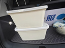 奇收收纳箱储物整理箱加厚衣物玩具大号密封车载带轮搬家塑料收纳盒 大号奶油白【适合玩具收纳等】 实拍图