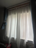 铭聚布艺幻影纱帘 透光不透人客厅阳台挂钩白色窗纱 1.5宽*2.0高1片 实拍图