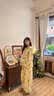 族玛士A类棉全棉睡衣女春秋季新款大码宽松纯棉长袖薄款家居服套装夏天 S85120#长袖长裤-水彩调色盘 M 【建议105-125斤穿】尺码偏大 实拍图