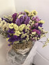 爱满（AIMAN）云南鲜花干花花束勿忘我情人草组合满天星客厅真花插花家居摆设 六色勿混搭+黄水晶+草含圆花篮 实拍图