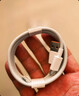 华为6A数据线 USB Type-C转USB Type-C 线长1m/高品质线芯/持久耐用 白色 实拍图