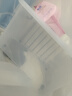 禧天龙塑料衣物收纳箱玩具整理箱车载储物箱55L 透明 1个装 带轮 实拍图
