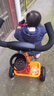 BABYJOEY儿童三轮车脚踏车1-3-5岁 简易自行车多功能手推车小蜜蜂 橙色 实拍图