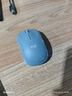 罗技（Logitech）M221 轻音鼠标 无线鼠标 办公鼠标 对称鼠标 带无线微型接收器 雾霭蓝 实拍图