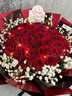 幽客玉品鲜花速递红玫瑰花束表白送女友老婆生日礼物全国同城配送 33朵红玫瑰花束—女王款 实拍图