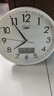 康巴丝（Compas）挂钟 创意时尚时钟 日历石英钟客厅卧室挂表c2855Y 白色 26cm 实拍图