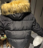 FDR旗舰店 R字毛领连帽羽绒服男女秋冬季加厚保暖面包服外套 黑色 [可拆卸毛领] L 实拍图