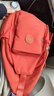 察今2024新款胸包双肩包两用包轻便小双肩女多隔层背包男防水牛津布包 橘色 实拍图
